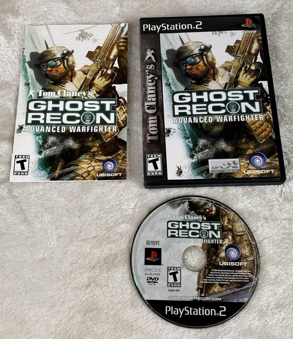 Ghost Recon Advanced Warfighter - Sony Playstation 2 PS2 Pristine CIB Complete